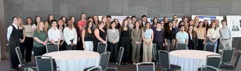 group of people against a gray background